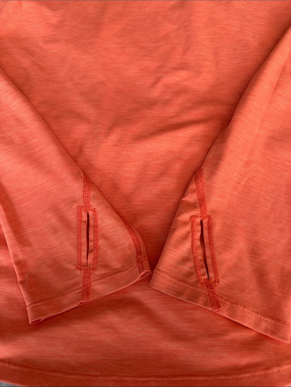prAna Coral Heather Performance Top M | Thumbholes Running Hiking Activewear - Picture 4 of 6